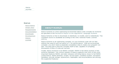 Desktop Screenshot of ikarus-scheme.org